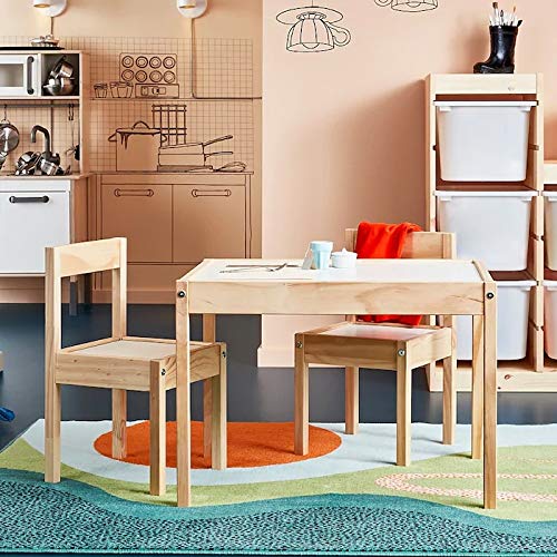 IKEA LÄTT Kindertisch Set mit 2 Stühlen Kiefer Kindermöbel Sitzgruppe Kids Neu 