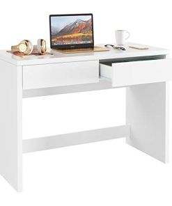 Computertisch PC Tisch Schreibtisch Arbeitstisch Bürotisch Weiß/Schwarz LO 02